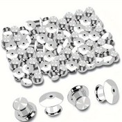 Resim 10 adet/ 30 adet/ 50 adet Kilitleme Pimi Arka Kilitleme Pimi Tutucu, Metal Pim Arka Broş için Emaye Göğüs Pimi Kilitleme DIY Broş Rozeti Pim Arka Tedarik 