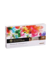 Resim Mungyo Profesyonel Tablet Sulu Boya Seti 48 Renk Metal Kutu 