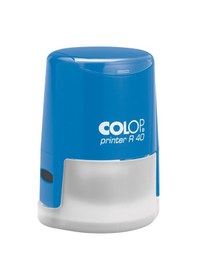 Resim Colop R40 Yuvarlak Mavi Kasa Siyah Keçe - 40 MM 