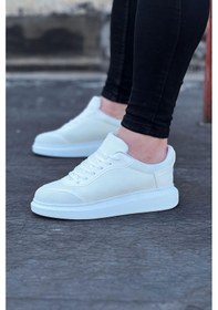 Resim Wg019 Beyaz Triko Erkek Casual Ayakkabı Beyaz 