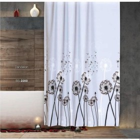 Resim Zethome Jackline Banyo Duş Perdesi 2200 Çift Kanat 2X120X200 Gri 