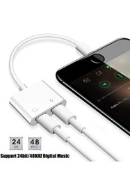 Resim Genel Markalar Iphone Uyumlu Lightning Ios Şarj Ve Aux Çevirici Kulaklık Ve Şarj 