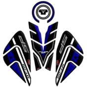 Resim GP Kompozit Yamaha MT-09 SP 2021-2023 Uyumlu Tank Pad Seti Siyah-Mavi 
