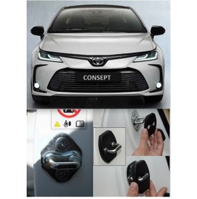 Resim Toyota Corolla Uyumlu Kilit Koruyucu Kapak Seti (550252833) 