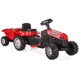 Resim Pilsan Active Römorklu Pedallı Traktör Kırmızı 07-316 