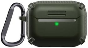 Resim Gpack Pro Kulaklık Kılıfı, Sert Armor Karbon Görünüm, A26, Koyu Yeşil 