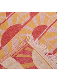 Resim Soft Sun Madness Güneş Desenli Peştamal - Hardal - 90x160 Cm Çok Renkli 