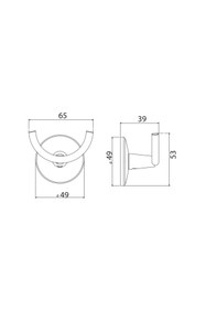 Resim Serel Banyo Lale Askılık İkili / Banyo Askısı 140101013 E.C.A 