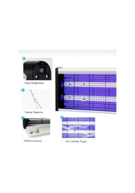 Resim Elektrikli Uv Sivrisinek Öldürücü Zincirli Askılı 4+4 W 