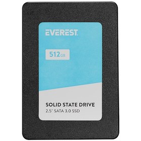 Resim Everest ES512A 512GB 2.5 SATA3.0 550MB/460MB 3D NAND Flash SSD (Solid State Drive) 