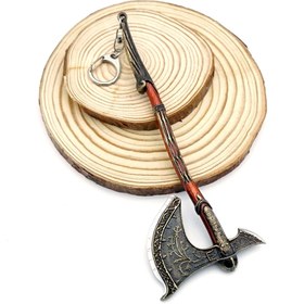 Resim new fly God Of War Gow Ragnarok Kratos Leviathan Balta Anahtarlık Metal Playstation Ps 5 