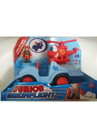 Resim Dragon-i Toys Junior Megaflight Kırmızı Helikopter ve Kamyon D169 