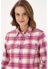 Resim U.s. Polo Assn. Kadın Menekşe Gömlek Desenli 50291115-vr037 Menekşe 