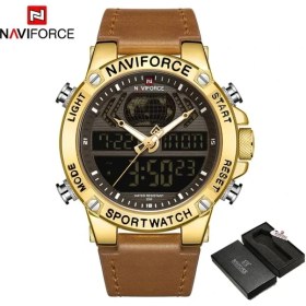 Resim Hanyang Gblbnbox Navıforce Lüks Erkek Spor Saatler Askeri Su Geçirmez Dijital Alarmlı Saat Kronograf Kuvars Kol Saati Erkek Saat Relogio Masculino (Yurt Dışından) 