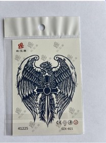 Resim Kartal Minimal 11x8 Cm Yarı Kalıcı Geçici Dövme Yapıştırma Dövme 