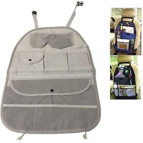 Resim Oto Koltuk Arkası Ceplik Organizer Gri 