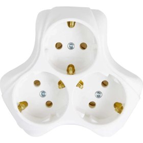 Resim Konza 3'lü Topraklı Papatya Golyat Priz 