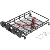 Resim Folinda 1/10 Rc Tırmanıcı Araçları İçin Alüminyum Çatı Rafı Ve Led Fener Çubuğu - Dayanıklı Yük Taşıyıcı, Hpı Tamıya Axıal Uyumlu 