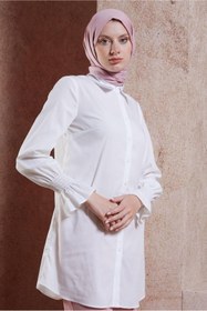 Resim Alvina GÖMLEK YAKA TESETTÜR TUNİK 44581 