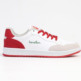 Resim Benetton ® | BN-30871 - Beyaz Kırmızı - Erkek Spor Ayakkabı 