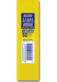 Resim Olfa Lbd-50 Standart Çift Segmentli Geniş Maket Bıçağı Yedeği 50 