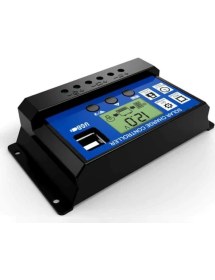 Resim Schulzz Solar Güneş Paneli Akü Şarj Kontrol Regülatörü 30A-12V/24V 