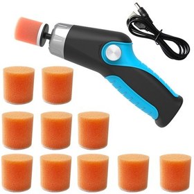 Resim Elektrikli Usb Şarj Edilebilir Araba Parlatıcı Kiti Mavi 