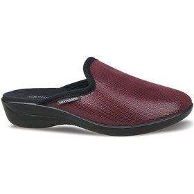 Resim Ceyo Ramona-23 Kadın Parlak Önü Kapalı Anatomik Terlik Bordo 