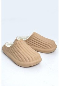 Resim Modafrato Flora Kapalı Içi Yünlü Unisex Ev Terliği Kışlık Terlik 