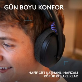 Resim Logitech G325 Lıghtspeed Bluetooth Kablosuz Mikrofonlu Oyuncu Kulaklığı, Siyah 