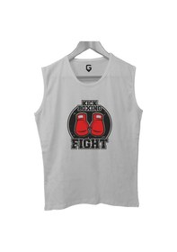 Resim Top Glory Gloves Baskılı Kolsuz Sporcu T-shirt Tank Top Sporcu Fitness Atlet 