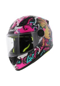 Resim Ls2 Kıd Cyberg Çocuk Fullface Motosiklet Kaskı Mat Mor 