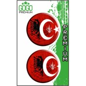Resim Seven Kardeşler Bayrak 2 (5x5) Ikili Damla Etiket (De086) 