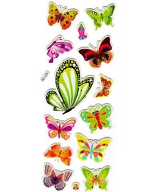 Resim Sticker Kabartmalı Stiker Defter, Planlayıcı Kzy1062 16x7 Cm - Kelebek 