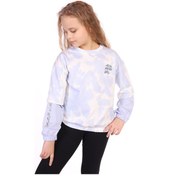 Resim Toontoy Kız Çocuk Magic Girl Nakışlı Sweatshirt Mavi 