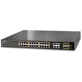 Resim 24-Port 10/100/1000T 802.3At Poe + 4-Port Gigabit Tp/Sfp Combo Managed Switch / 220W Poe Budget 