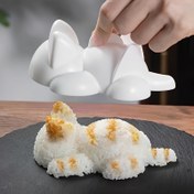 Resim Sevimli Kedi Şeklinde Pirinç Kalıbı - Sushi ve Yosun Ruloları İçin Mükemmel, 200g Pirinç Kapasiteli, Ev Mutfağı, Piknikler ve Bento Kutuları İçin İdeal 