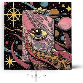 Resim Sürreal Göz Ahşap Tablo 8mm 