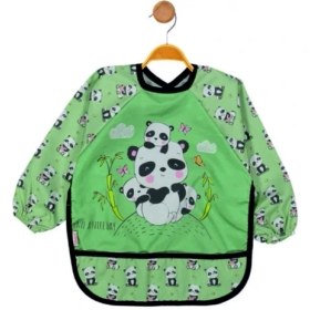 Resim Bebechi Bambino Kids Uzun Kollu Mama ve Aktivite Önlüğü Panda (6-24 Ay) 