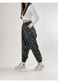 Resim Cocopelli Etnik Desenli Spor Kadın Şalvar Pantolon Coc2682 Desenli 