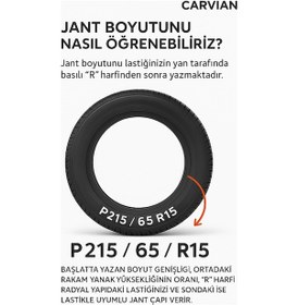 Resim Opel Corsa 13 İnç Uyumlu Jant Kapağı 4 Adet B1001 