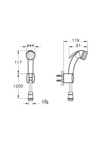 Resim VitrA Origin Taharet El Duşu Krom A45704 