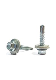 Resim 5.5x25 Dın 7504k Altıköşe Pul Başlı Matkap Uçlu Çatı Trapez Vidası 50 Adet 