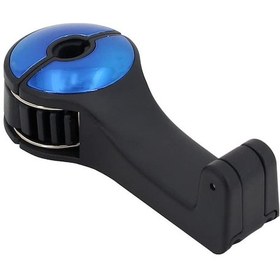 Resim Honmex Otomatik Sabitleyici Arka Koltuk Telefon Tutucu İle 2'li Gizli Kilitleme Kanca - Mavi Araç Başı Yastığı Eklentisi Mavi 