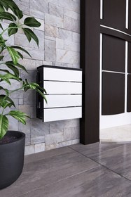 Resim mokaparkavm Akasya Duvara Monte Katlanabilir Tabure Çok Amaçlı Oturak Engelli Oturağı Beyaz 