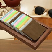 Resim Ultra-Fine Fiber Island Silk Suede Lens Temizleme Bezi - Korumak ve Gözlük Temizlemek İçin Dayanıklı, Çok Renkli, Katlanabilir Tasarım, Gözlük Saklama Kutusu, Aksesuar Tutucu|Renkli Lens Bezi|Dayanıklı Lens Temizleme, Gözlük Temizleme Malzemeleri 