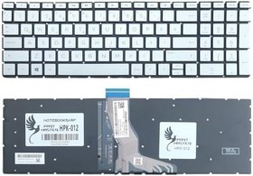 Resim Hp 15-Cb008Nt 2Gr77Ea, 15-Cb009Nt 2Np52Ea İle Uyumlu Klavye Işıklı, Gümüş 