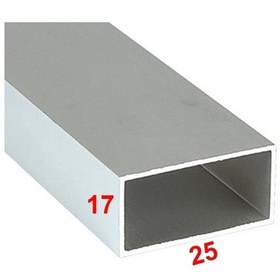 Resim Alüminyum Kutu Profil Kare Boru 17 X 25 Mm 440172164 