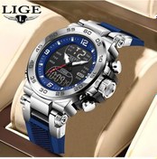 Resim Fochsia Lıge Erkek Kol Saati Mavi Şerit Gümüş Mavi Moda Spor Ve Lüks Kuartz Saat Hediye Diğer 