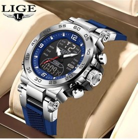 Resim Fochsia Lıge Erkek Kol Saati Mavi Şerit Gümüş Mavi Moda Spor Ve Lüks Kuartz Saat Hediye Diğer 